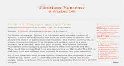Desktop Screenshot of fictitiousnonsense.com