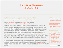 Tablet Screenshot of fictitiousnonsense.com